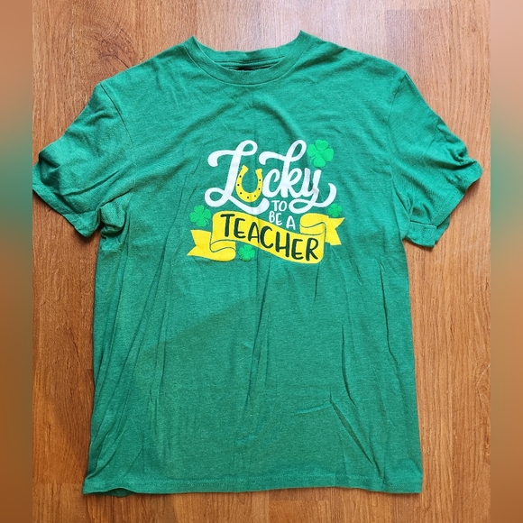 Lucky to be a Teacher Tee - Picture 1 of 3